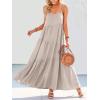image:imageANRABESS Women Summer Casual Loose Sleeveless Sundress Spaghetti Strap Flowy Boho Linen Beach Vacation Maxi Long DressBeige