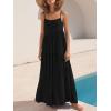 image:imageANRABESS Women Summer Casual Loose Sleeveless Sundress Spaghetti Strap Flowy Boho Linen Beach Vacation Maxi Long DressBlack
