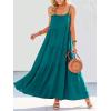 image:imageANRABESS Women Summer Casual Loose Sleeveless Sundress Spaghetti Strap Flowy Boho Linen Beach Vacation Maxi Long DressBlue