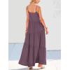 image:imageANRABESS Women Summer Casual Loose Sleeveless Sundress Spaghetti Strap Flowy Boho Linen Beach Vacation Maxi Long DressDark Purple