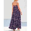 image:imageANRABESS Women Summer Casual Loose Sleeveless Sundress Spaghetti Strap Flowy Boho Linen Beach Vacation Maxi Long DressFloral Navy Blue