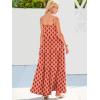 image:imageANRABESS Women Summer Casual Loose Sleeveless Sundress Spaghetti Strap Flowy Boho Linen Beach Vacation Maxi Long DressFloral Orange