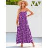 image:imageANRABESS Women Summer Casual Loose Sleeveless Sundress Spaghetti Strap Flowy Boho Linen Beach Vacation Maxi Long DressFloral Purple