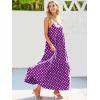 image:imageANRABESS Women Summer Casual Loose Sleeveless Sundress Spaghetti Strap Flowy Boho Linen Beach Vacation Maxi Long DressFloral Purple