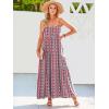 image:imageANRABESS Women Summer Casual Loose Sleeveless Sundress Spaghetti Strap Flowy Boho Linen Beach Vacation Maxi Long DressFloral Red Blue