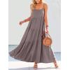 image:imageANRABESS Women Summer Casual Loose Sleeveless Sundress Spaghetti Strap Flowy Boho Linen Beach Vacation Maxi Long DressGray