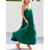 image:imageANRABESS Women Summer Casual Loose Sleeveless Sundress Spaghetti Strap Flowy Boho Linen Beach Vacation Maxi Long DressGreen