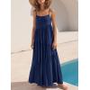 image:imageANRABESS Women Summer Casual Loose Sleeveless Sundress Spaghetti Strap Flowy Boho Linen Beach Vacation Maxi Long DressNavy Blue