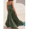 image:imageANRABESS Women Summer Casual Loose Sleeveless Sundress Spaghetti Strap Flowy Boho Linen Beach Vacation Maxi Long DressOlive