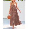 image:imageANRABESS Women Summer Casual Loose Sleeveless Sundress Spaghetti Strap Flowy Boho Linen Beach Vacation Maxi Long DressPrint Brown