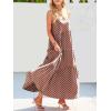 image:imageANRABESS Women Summer Casual Loose Sleeveless Sundress Spaghetti Strap Flowy Boho Linen Beach Vacation Maxi Long DressPrint Brown