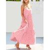 image:imageANRABESS Women Summer Casual Loose Sleeveless Sundress Spaghetti Strap Flowy Boho Linen Beach Vacation Maxi Long DressPrint Dot Pink