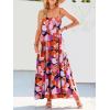 image:imageANRABESS Women Summer Casual Loose Sleeveless Sundress Spaghetti Strap Flowy Boho Linen Beach Vacation Maxi Long DressPrint Floral Butterfly
