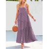 image:imageANRABESS Women Summer Casual Loose Sleeveless Sundress Spaghetti Strap Flowy Boho Linen Beach Vacation Maxi Long DressPrint Floral Purple