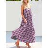 image:imageANRABESS Women Summer Casual Loose Sleeveless Sundress Spaghetti Strap Flowy Boho Linen Beach Vacation Maxi Long DressPrint Floral Purple