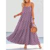 image:imageANRABESS Women Summer Casual Loose Sleeveless Sundress Spaghetti Strap Flowy Boho Linen Beach Vacation Maxi Long DressPrint Floral Purple