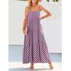 image:imageANRABESS Women Summer Casual Loose Sleeveless Sundress Spaghetti Strap Flowy Boho Linen Beach Vacation Maxi Long DressPrint Floral Purple