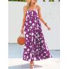 image:imageANRABESS Women Summer Casual Loose Sleeveless Sundress Spaghetti Strap Flowy Boho Linen Beach Vacation Maxi Long DressPrint Purple