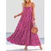 image:imageANRABESS Women Summer Casual Loose Sleeveless Sundress Spaghetti Strap Flowy Boho Linen Beach Vacation Maxi Long DressRose Red Floral