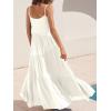 image:imageANRABESS Women Summer Casual Loose Sleeveless Sundress Spaghetti Strap Flowy Boho Linen Beach Vacation Maxi Long DressWhite