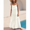 image:imageANRABESS Women Summer Casual Loose Sleeveless Sundress Spaghetti Strap Flowy Boho Linen Beach Vacation Maxi Long DressWhite