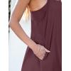 image:imageANRABESS Women Summer Dress 2026 Beach Vacation Outfits Tennis Athletic Workout Romper Dress Built in Shorts Travel ClothesBurgundy