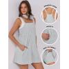 image:imageANRABESS Women Summer Dress 2026 Beach Vacation Outfits Tennis Athletic Workout Romper Dress Built in Shorts Travel ClothesHeather Grey