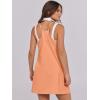 image:imageANRABESS Women Summer Dress 2026 Beach Vacation Outfits Tennis Athletic Workout Romper Dress Built in Shorts Travel ClothesOrange