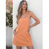 image:imageANRABESS Women Summer Dress 2026 Beach Vacation Outfits Tennis Athletic Workout Romper Dress Built in Shorts Travel ClothesOrange