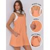 image:imageANRABESS Women Summer Dress 2026 Beach Vacation Outfits Tennis Athletic Workout Romper Dress Built in Shorts Travel ClothesOrange