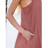 image:imageANRABESS Women Summer Dress 2026 Beach Vacation Outfits Tennis Athletic Workout Romper Dress Built in Shorts Travel ClothesRust Red