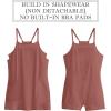 image:imageANRABESS Women Summer Dress 2026 Beach Vacation Outfits Tennis Athletic Workout Romper Dress Built in Shorts Travel ClothesRust Red