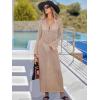 image:imageANRABESS Women Swimsuit Swim Crochet Cover Up Knit Bathing Suit Swimwear 2026 Summer Bodycon Beach Dress Vacation ClothesKhaki
