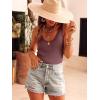 image:imageANRABESS Women Tank Tops Scoop Neck Ribbed Knit Summer Sweater 2026 Sleeveless Casual Shirts Cute Beach Vacation ClothesBrick Red
