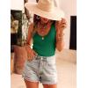 image:imageANRABESS Women Tank Tops Scoop Neck Ribbed Knit Summer Sweater 2026 Sleeveless Casual Shirts Cute Beach Vacation ClothesForest Green
