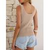 image:imageANRABESS Women Tank Tops Scoop Neck Ribbed Knit Summer Sweater 2026 Sleeveless Casual Shirts Cute Beach Vacation ClothesLight Khaki
