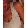 image:imageANRABESS Women Tank Tops Scoop Neck Ribbed Knit Summer Sweater 2026 Sleeveless Casual Shirts Cute Beach Vacation ClothesLight Khaki