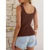image:imageANRABESS Women Tank Tops Scoop Neck Ribbed Knit Summer Sweater 2026 Sleeveless Casual Shirts Cute Beach Vacation ClothesRed Brown