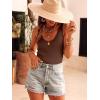 image:imageANRABESS Women Tank Tops Scoop Neck Ribbed Knit Summer Sweater 2026 Sleeveless Casual Shirts Cute Beach Vacation ClothesRed Brown