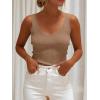 image:imageANRABESS Women Tank Tops Scoop Neck Ribbed Knit Summer Sweater 2026 Sleeveless Casual Shirts Cute Beach Vacation ClothesTan