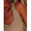 image:imageANRABESS Women Tank Tops Scoop Neck Ribbed Knit Summer Sweater 2026 Sleeveless Casual Shirts Cute Beach Vacation ClothesTan