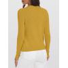 image:imageANRABESS Womens 100 Wool Sweaters V Neck Long Sleeve Work Business Casual Basic Pullover Sweater Tops 2025 Fall OutfitsYellow