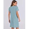 image:imageANRABESS Womens Casual Summer Ribbed Knit Tunic Tshirt Mini Dresses 2026 Trendy Crewneck Short Sleeve Beach Loose Shift DressLight Blue
