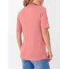 image:imageANRABESS Womens Half Sleeve Tops V Neck Shirts Basic Fit Tee Trendy Summer Business Casual TShirts Fashion Clothing 2026Coral