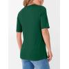 image:imageANRABESS Womens Half Sleeve Tops V Neck Shirts Basic Fit Tee Trendy Summer Business Casual TShirts Fashion Clothing 2026Green