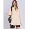 image:imageANRABESS Womens Oversized Hoodie Quarter Zip Sweatshirts 2025 Fall Winter Tunic Pullover Top Trendy Teen Girls Preppy ClothesAlomnd
