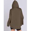 image:imageANRABESS Womens Oversized Hoodie Quarter Zip Sweatshirts 2025 Fall Winter Tunic Pullover Top Trendy Teen Girls Preppy ClothesCoffee