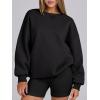 image:imageANRABESS Womens Oversized Sweatshirts Hoodies Crewneck Fleece Pullover Sweaters 2026 Fall Outfits Teen Girls Winter ClothesBlack