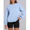 image:imageANRABESS Womens Oversized Sweatshirts Hoodies Crewneck Fleece Pullover Sweaters 2026 Fall Outfits Teen Girls Winter ClothesBlue