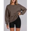 image:imageANRABESS Womens Oversized Sweatshirts Hoodies Crewneck Fleece Pullover Sweaters 2026 Fall Outfits Teen Girls Winter ClothesBrown